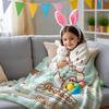 Sanrio Christmas Flannel Throw Blanket, Cute Cartoon Soft Warm Fleece Blanket for Sofa Bed Xmas Gift Home Decor