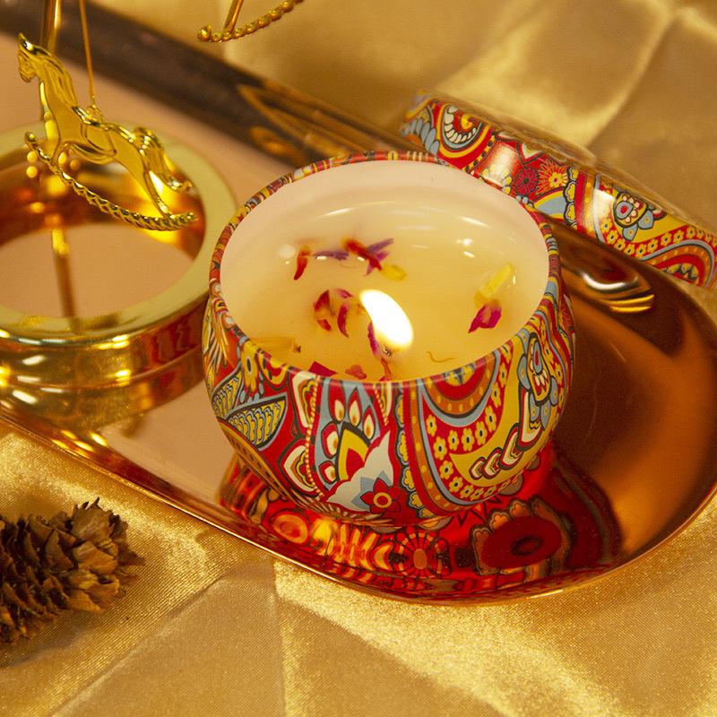 DIY Dried Flower Soy Wax Candle - Romantic Aromatherapy Souvenir