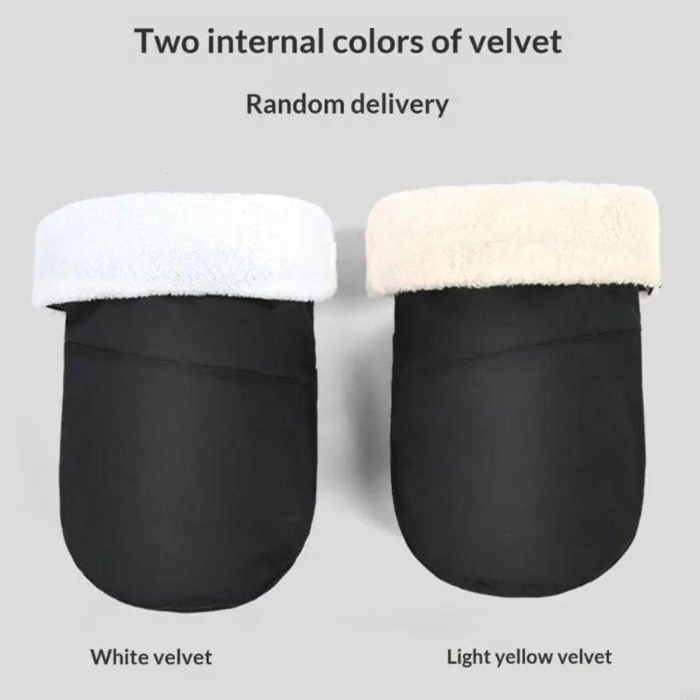 Warm Fleece Lined Pushchair Mittens Waterproof Nylon Exterior Pram Hand Warmers  Shopping Trip