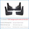 2022 2023 FOR Ssangyong Korando Mud Flap Guards Splash Car Accesssories Mudguards Fender Front Rear 4pcs Mudguard