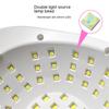 45/66 Lampenperlen 288W Großer Raum Nagelformiges Stück Phototherapiegerät LED Doppelte Lichtquelle Schnelltrocknende Maniküre-Maschine