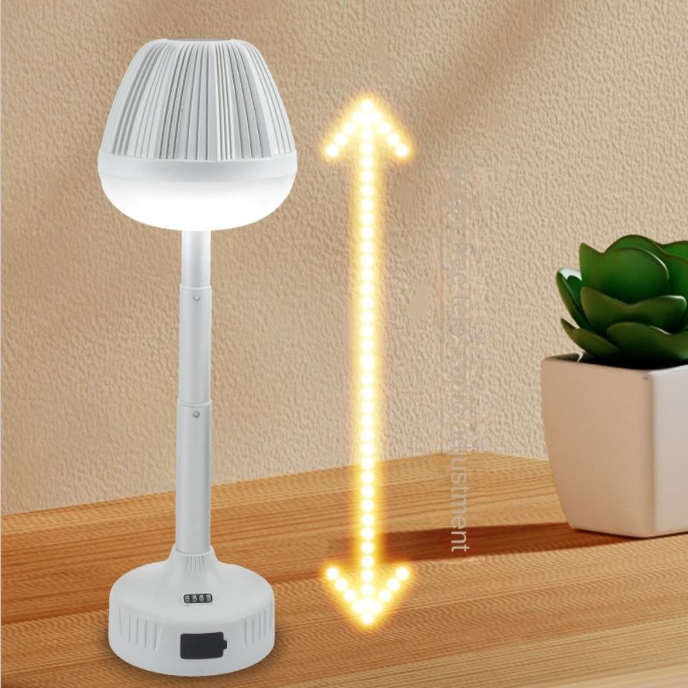 Adjustable Touch Night Light Tri Color Table Lamp Simple Telescopic Reading Desk Lamp  Student