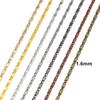 5Meter Width 1.6mm Copper Gold Press Rounding Chains for Earring Anklet Necklace Jewelry Making DIY Handcrafts Supplies