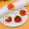 Halloween Sunflower Squirrel Turkey Napkin Holders Thanksgiving Napkin Rings Halloween Home Restaurant Table Decor Napkin Buckle