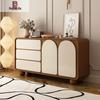 Solid Wood Five-Drawer Cabinet: Bedroom & Living Room Storage Solution