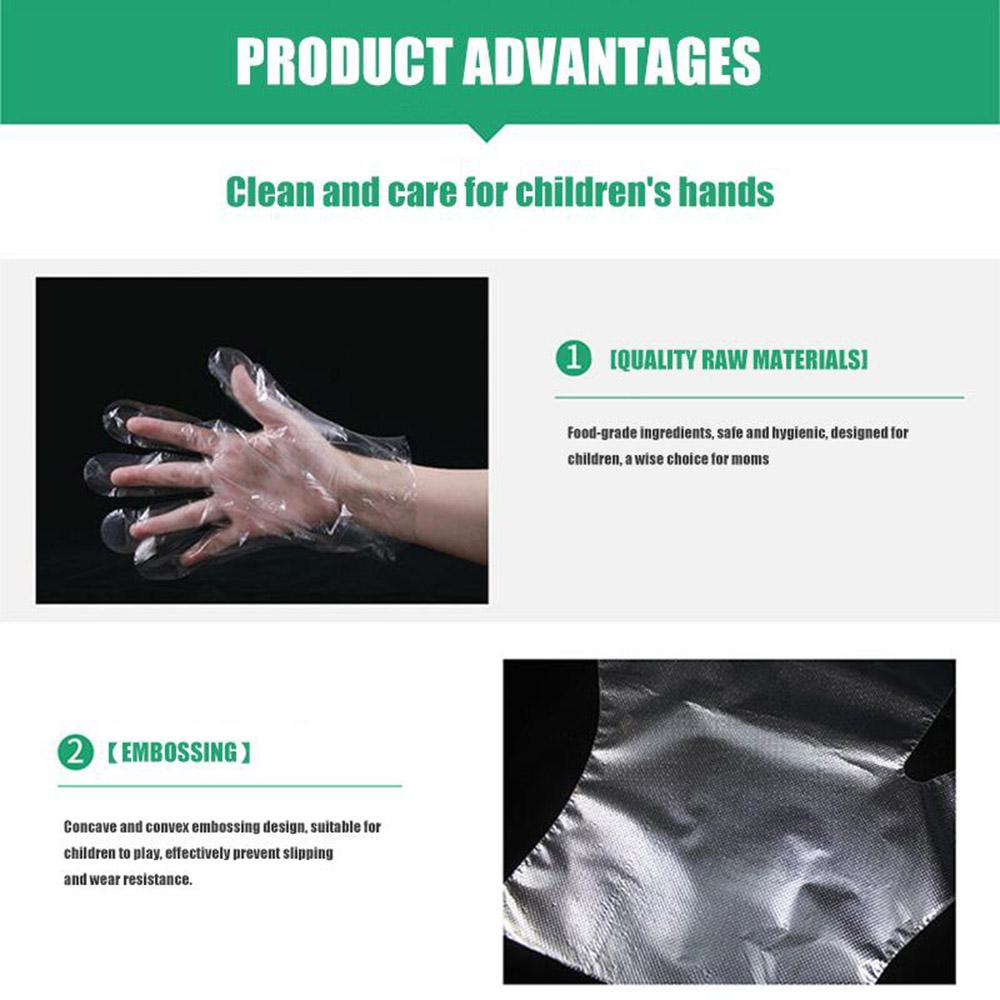 Party Food Kids Children Kid Gloves Disposable Gloves Multipurpose Hand Protection