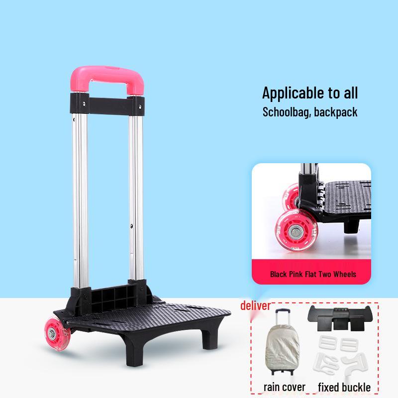 Folding Backpack Cart with Flashing Wheels for Kids – 3 or 6 Wheel Options