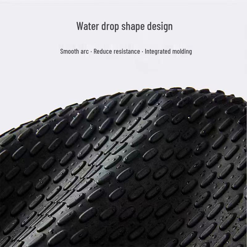 Water Drop Non-Slip Swim Cap for Women - Comfortable, Waterproof, and High Elasticity for Long Hair.