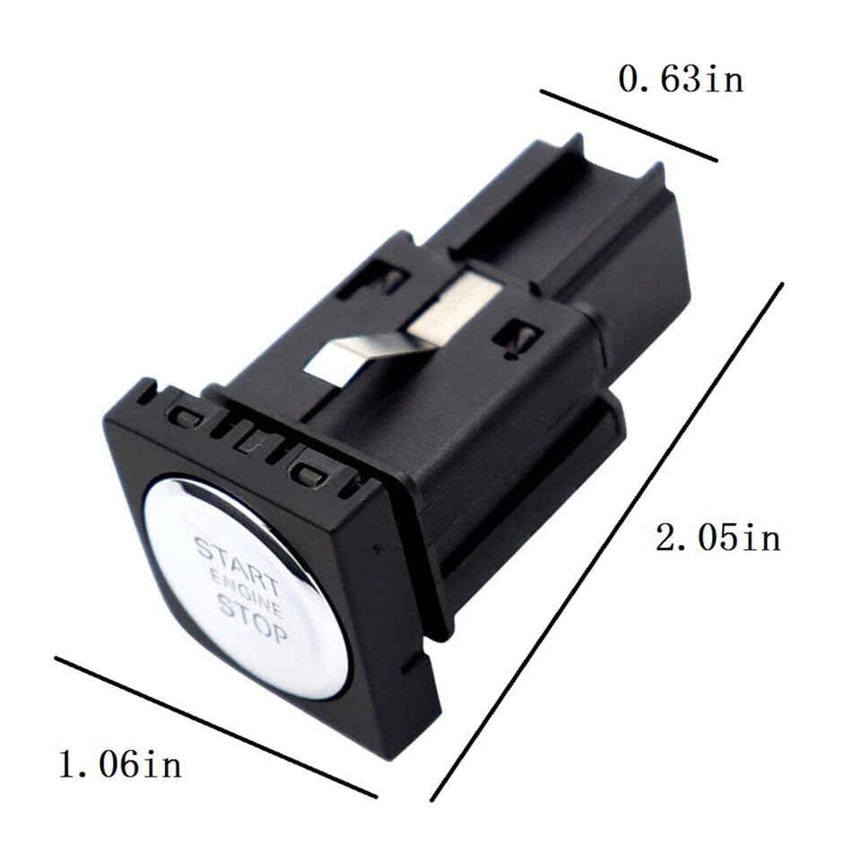 Car Engine Start Stop Push Switch Button Compatible with Volkswagen VW Jetta 2011 2012 2013 2014 2015 2016 2017 Repalces OE# 16D959839