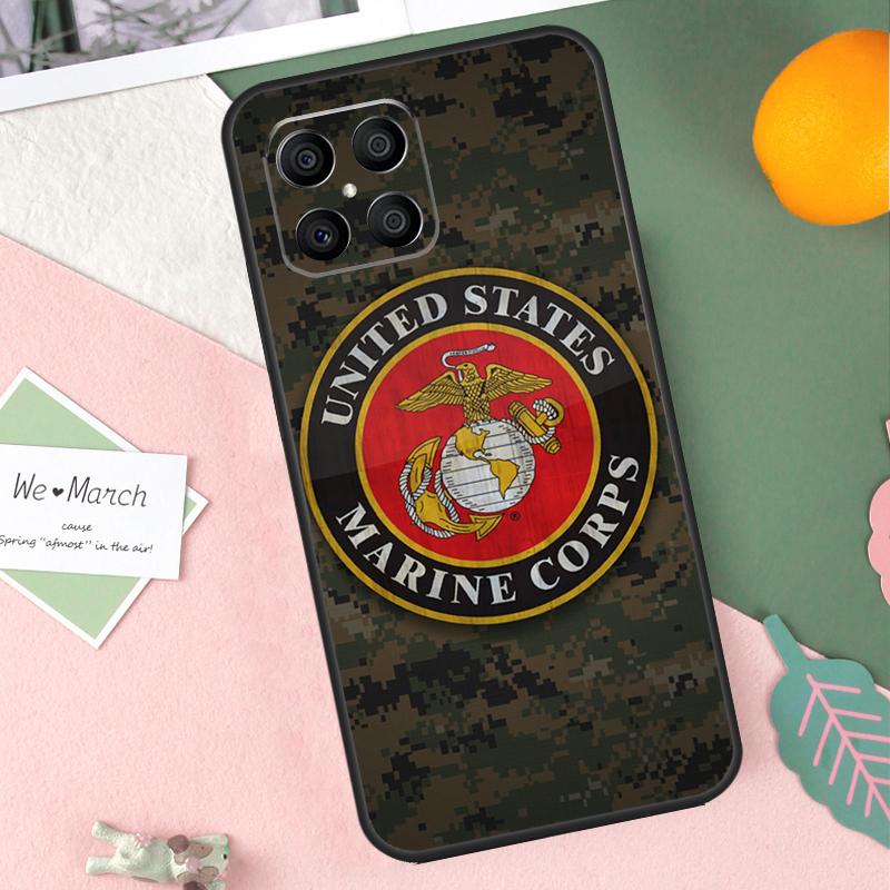 USMC Marine Corps Case For Honor 200 Lite 50 70 90 X9b X9a X8b X8a X8 X9 X9c Honor Magic 7 Pro 5 6 Lite Cover