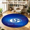 Round Rug Custom NameSchalke 04 FC Pattern Non Slip Carpet Home Floor Decor