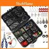 188 Piece Fishing Tackle Kit With Swivels Hooks For Saltwater Anglers