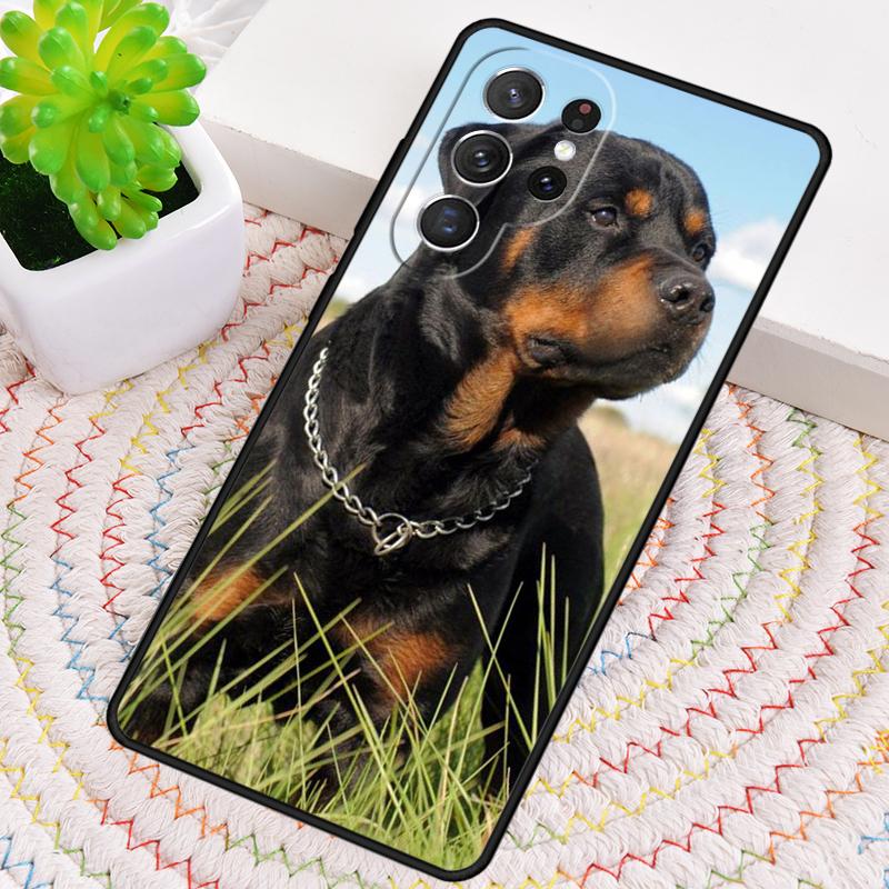 Rottweiler Dog soft TPU Phone Case For Samsung Galaxy note 10 pro S26 S25 S24 S23 S22 Ultra Plus S21 FE S20 Shockproof Cover