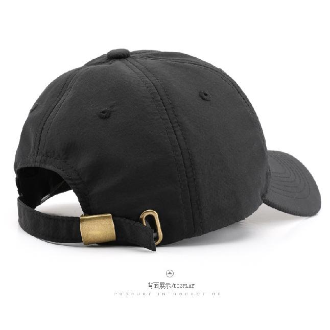 Women's solid-color, quick-drying, plain baseball cap for outdoor activities, providing sun protection and shade; men's sun hat with a brim