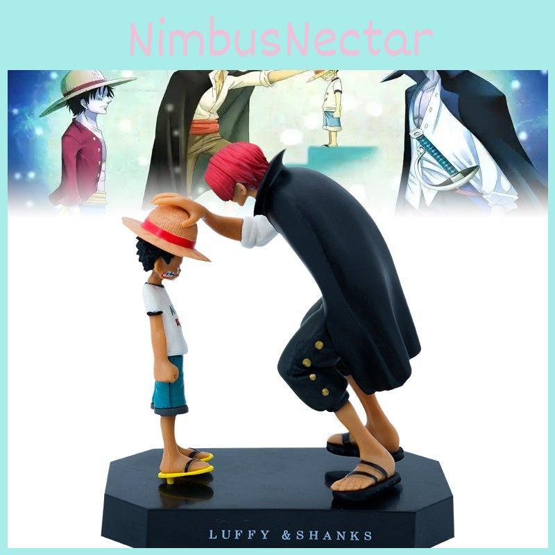 15cm Luffy And Red Haired Shanks Pvc Figurine Set For Enthusiasts And Collectors