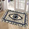 1pc Evil Eye Area Door Mat Tribal Style Rugs Floor Mat for Doormat Entrance Bedroom Polyester Floor Mat Retro Home Decoration