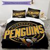Pittsburgh Penguins Themed Bedding 3Pcs Duvet Cover Set Decorative Bed Linen For Teen Room Home Decoration