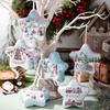Christmas Decor Tinplate Box Storage Box With Lanyard Candy Biscuit Box Jewelry Storage Party Favors Christmas Tree Decoration