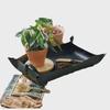 Garden Plant Cultivation Tray and Pad Set for Potted Plant Arrangement