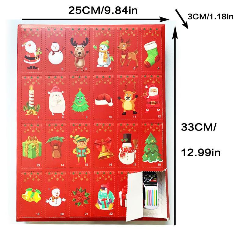 2025 Christmas Advent Calendar 24 Days Countdown Alloy Race Car Blind Box Christmas Decoration Children Surprise Gift Blind Box