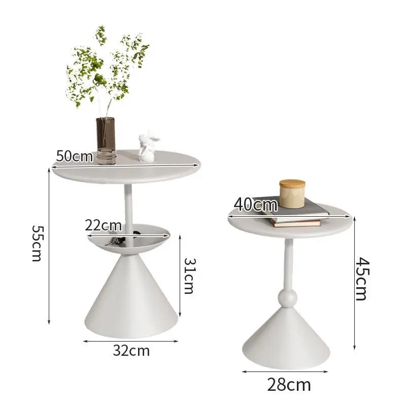 Modern minimalist rock slab small coffee table living room Nordic internet celebrity light luxury small apartment corner table
