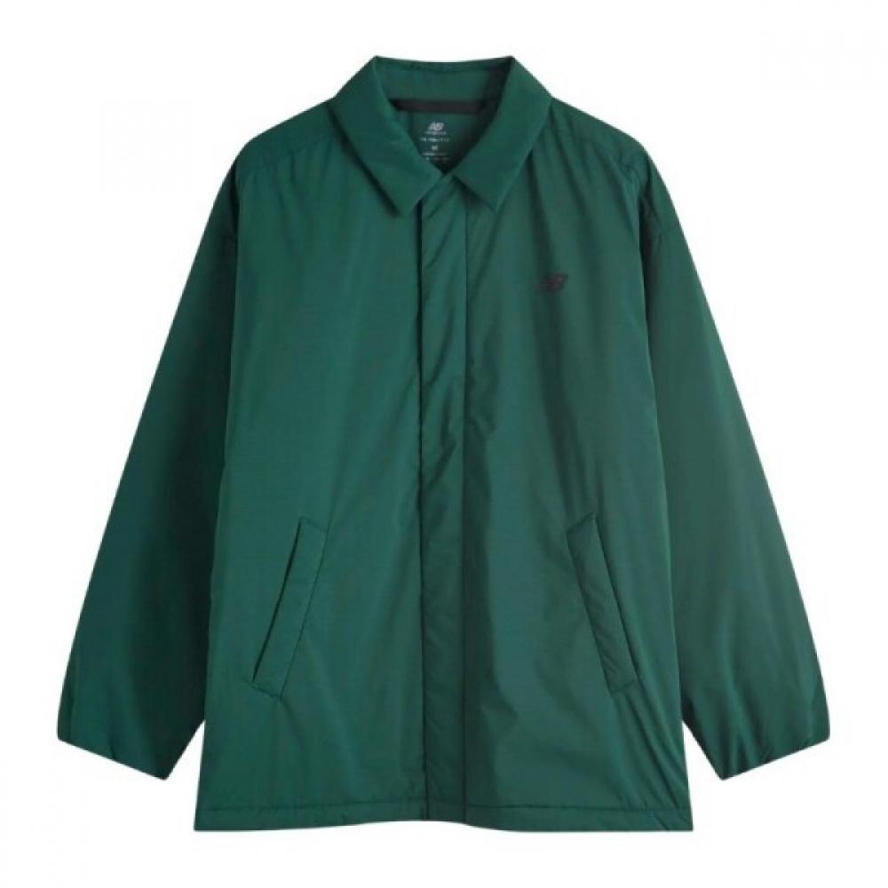 

New Balance Collared Front Pocket Button Closure Coach Jacket Mj43504 Nwg XL