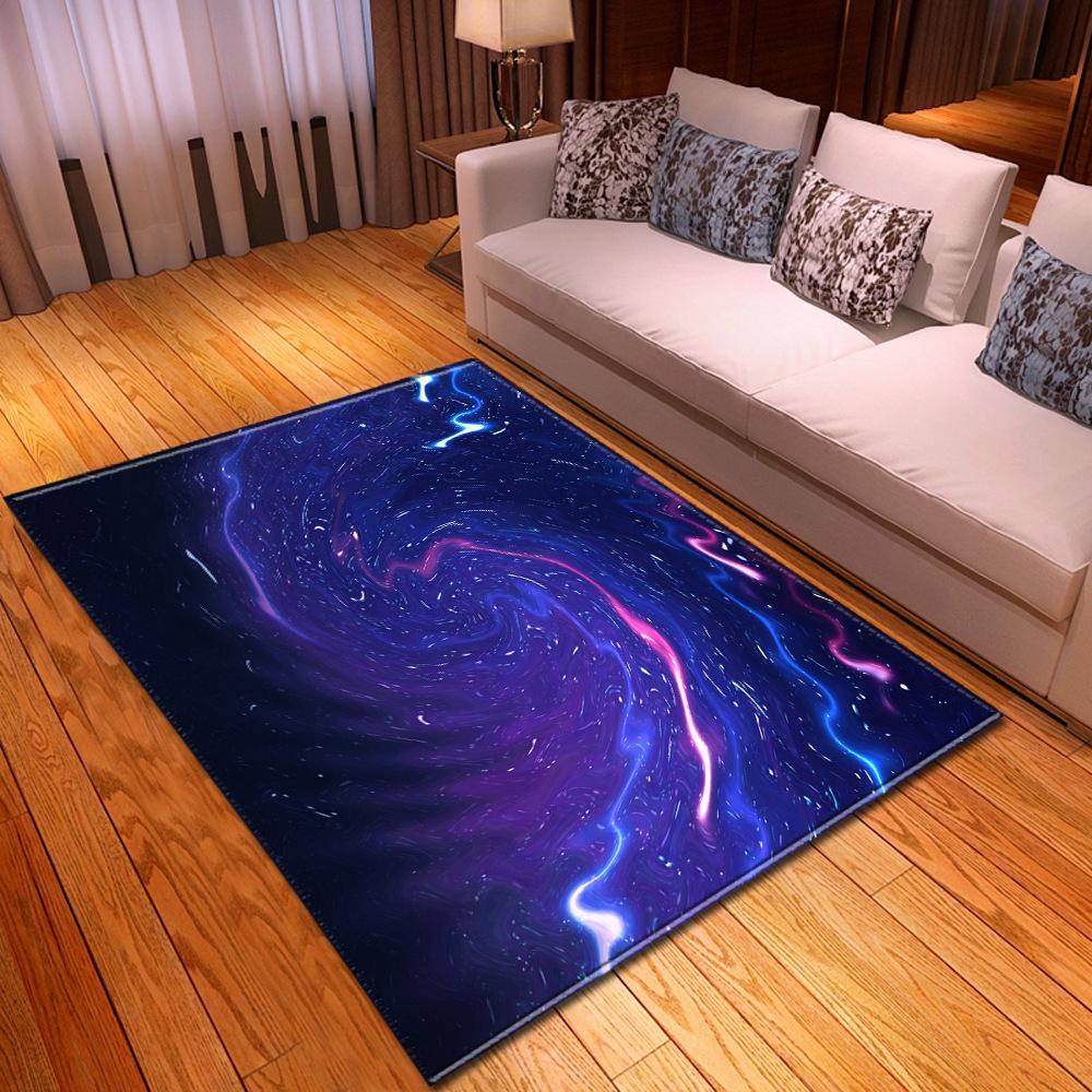 Gradual Change Large Carpet Feather Wind Bedroom Floor Mat