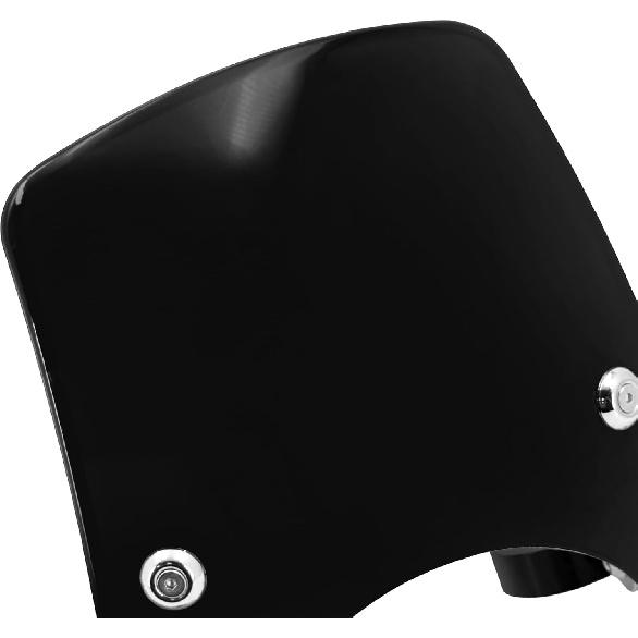 HDBUBALUS Motorcycle Windshield Windscreen,1.57‘’ Fork Mount 5.9‘’ Round-Headlight For Harley Sportster 883 XL883 1200 Custom XL1200