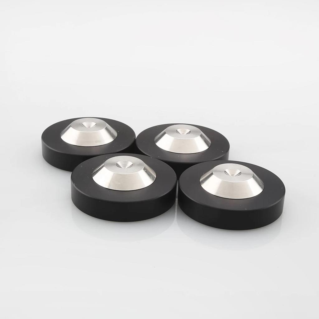4Pack 39x13mm Stainless Speaker AMP Isolation Spike Feet Mat Floor Base Pad For Turntable DAC Radio Cabinet