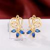 1Pc Fashion Earrings, with Synthetic Zircon Earrings Buckle, Multi-functional Fashion Flower Earrings