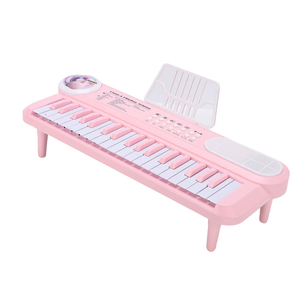 37 Keys Kids Key Piano Digital Electric Piano Keyboard with Microphone Multiple Sounds Rhythms for Beginners
