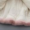Winter Girls Coat Super Warm Mink Fur Padded Thickened Long Sleeve Hooded Coats Baby Kids Children Jacket Plush Outerwear