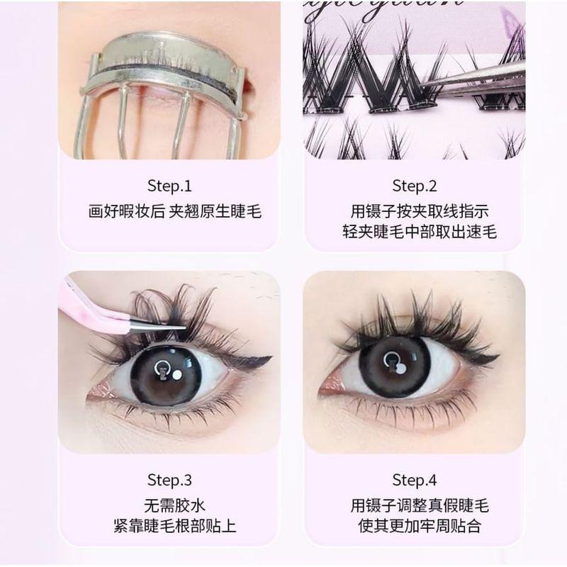 Mogugu - Klebefreies Wispy Multipack Falsche Wimpern Cluster