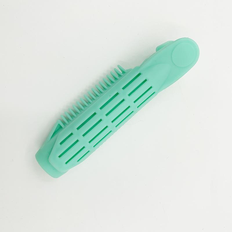 

1/2/4/6 шт. Пушистые объемные зажимы для корней волос - Самозакрепляющийся инструмент для укладки волос для мгновенной челки и DIY бигуди для волос для женщин 6PCS зелёный