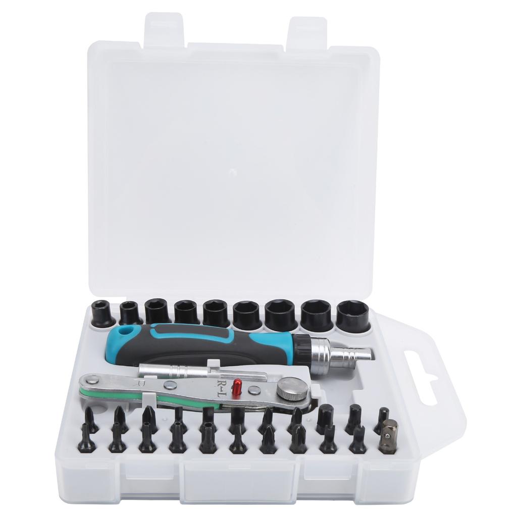 Screwdriver Set MultiFunction Fast Ratchet Socket Wrench Bit Holder Replacements 8209B
