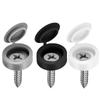 50 Black/white Self Tapping Screw Covers, Securely Fastened, Hidden Cover, Suitable for Furniture and Cabinet Installation