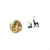 Aesthetic Yarn Ball Reindeer Sculpture Ceramic Figurine Ornament for Friends Living Room Office