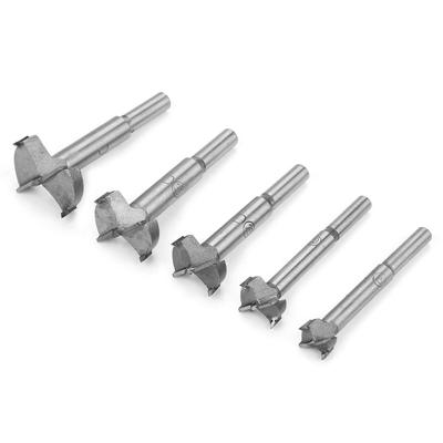 5dílná sada vrtáků s plochými hroty z vysokopevnostní oceli o průměru 15,35 mm, dřevoobráběcí nástroje