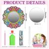 Mandala Crystal Diamond Painting Makeup Mirror Pendant - Special-Shaped DIY Handmade Design, In Stock