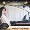 Car Window Sunshade Curtains - Clip-on Baby Privacy & Insulation for Summer.