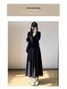 Autumn Winter 2025 High Waist Slimming A-line Long Skirt for Women