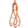 Timber Claw Hook, 36 inch 4 Claw Log Grapple for Logging Tongs, Swivel Steel Log Lifting Tongs, Eagle Claws Design with 3307 lbs/1500 kg Loading