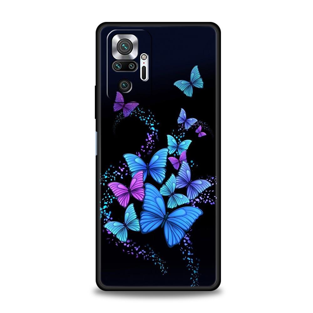 

Cute butterfly Fashion Phone Case For Xiaomi Redmi Note 13 12 5G 11 10 Pro Plus 4G 9S 9 8 7 9T 13C 10C 9C 9A Soft Silicone Cover Redmi Note 8 Pro