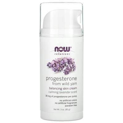 Soluzioni, Progesterone da Igname Selvatico, Crema Equilibrante per la Pelle, Lavanda Calmante, 85G(3Oz)