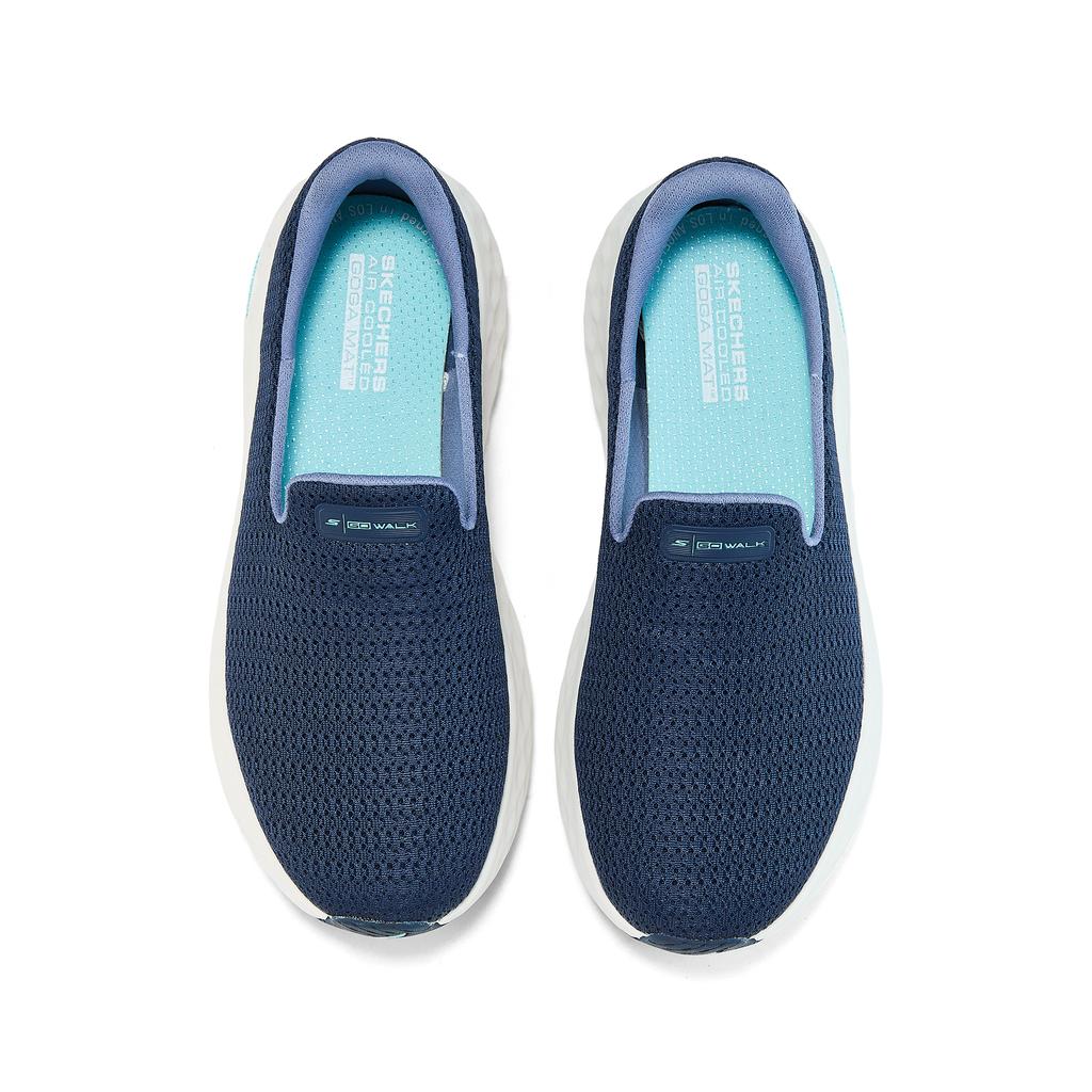Skechers Go Walk Comode Versatili Resistenti Traspiranti Reattive Scarpe da Cammino Donna Sneaker Blu 126032-NVBL