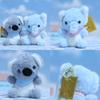 Adorable Plush Elephant And Koala Keychain Soft Toy Cute Animal Doll For Bags