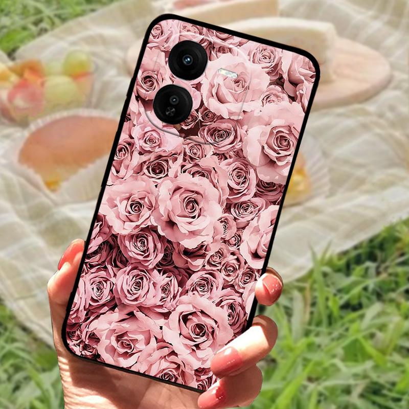 Coque de téléphone pour Vivo IQOO Z9x Luxe Peinte Silicone Arrière pour IQOO Z9x Anti-traces de doigts TPU Souple Coque de Protection