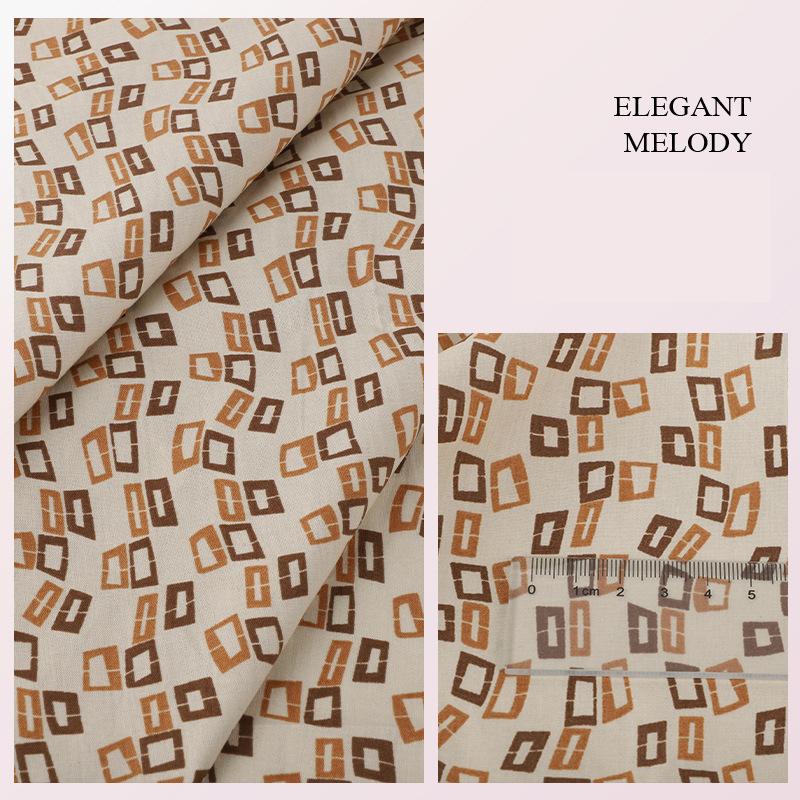 100*145cm High-density Cotton Poplin Plant Flower Printed Fabric For Diy Sewing Dolls Kid Dress Apparel Quilted Bedding Textiles