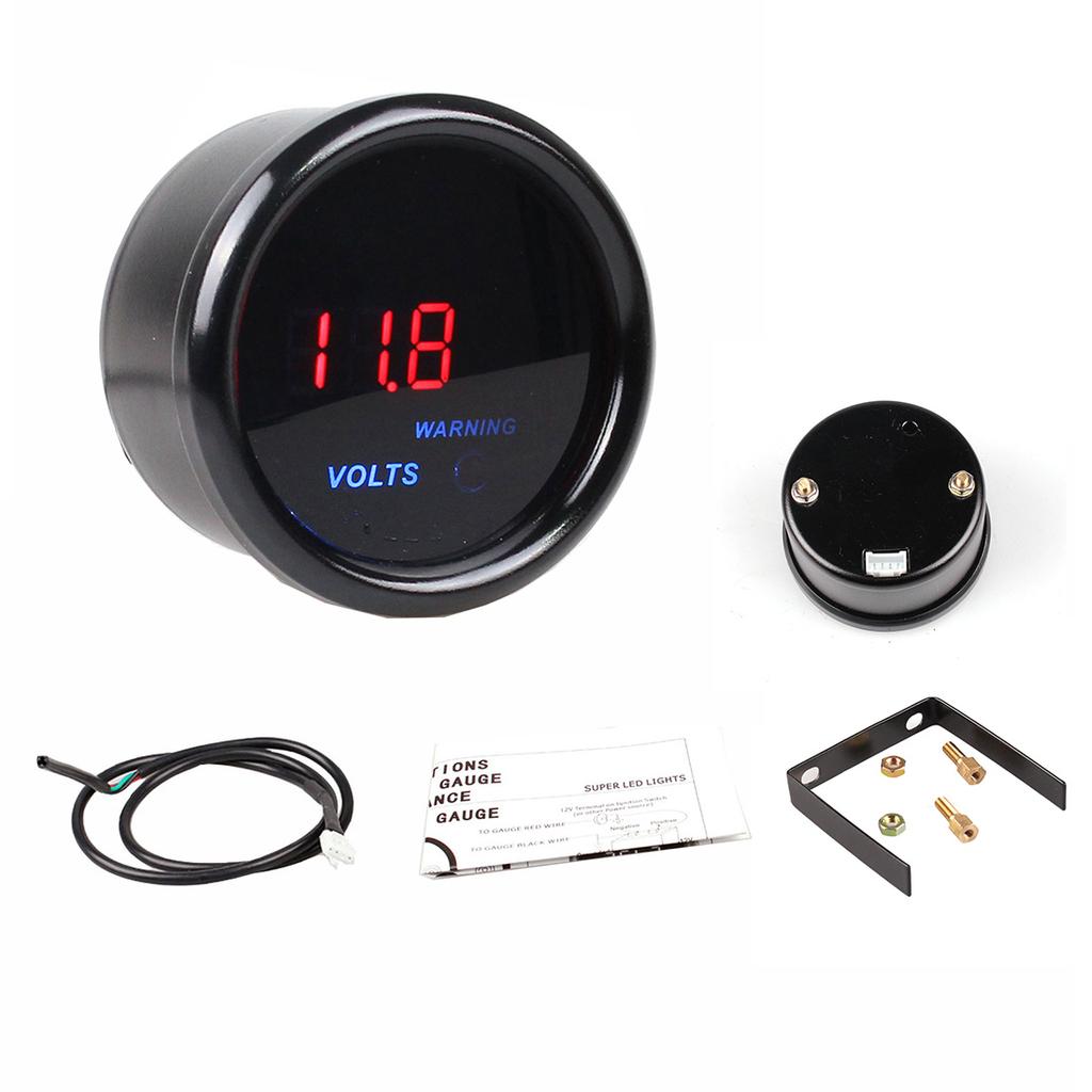 52mm Car Digital Auto Gauge Turbo Boost Bar Oil Pressure Water Temp Tachometer