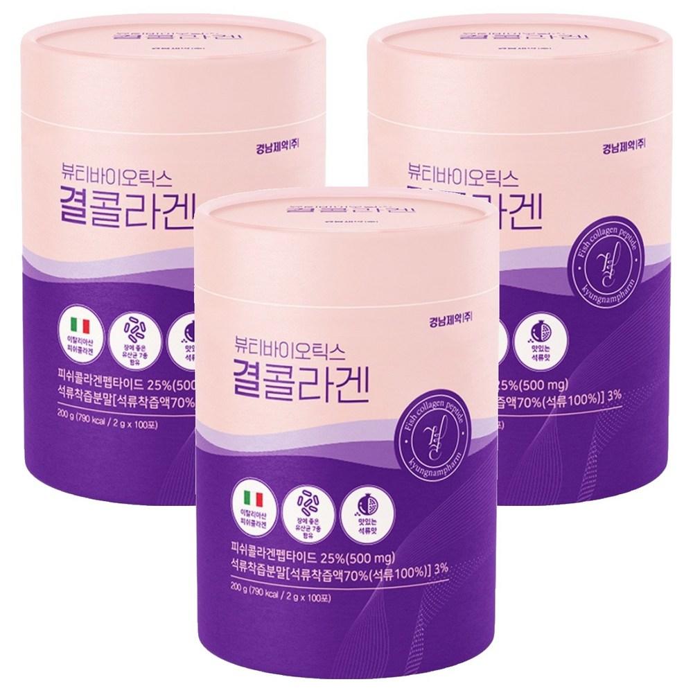 Kyungnam Pharmaceutical Beautybiotics Gyeol Collagen 100 Packs 200g 3 Pcs Ingredients: May Be Subject To Change At the | 200g 3 Pcs